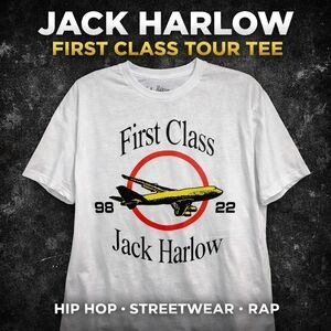 NWT Jack Harlow First Class Tour Concert Tee Size Large